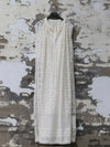 INTO THE EAST 25 Autumn/Winter Water-soluble Floral Round Neck Drawstring Dress ITE-E1DGSS030WT20DS-BAI White